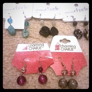 6 sets of never worn Charming Charlie earrings